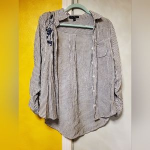 Velvet Heart Flannel (Blue & White)